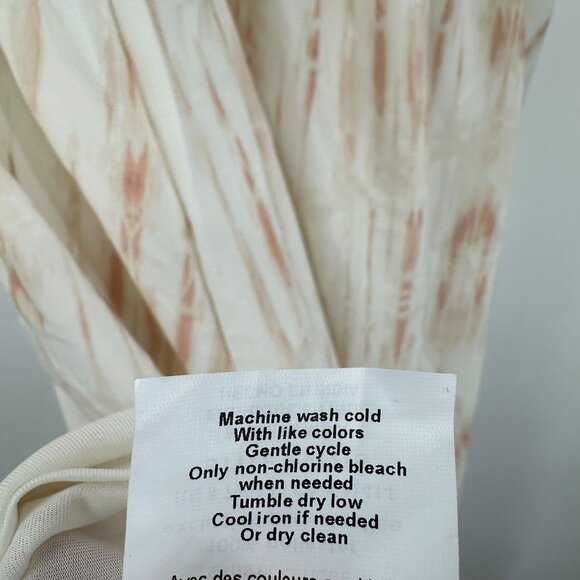 Motherhood Maternity 1X Tie Dye Maxi Dress White Red Layered Party Casual Long - Picture 8 of 9